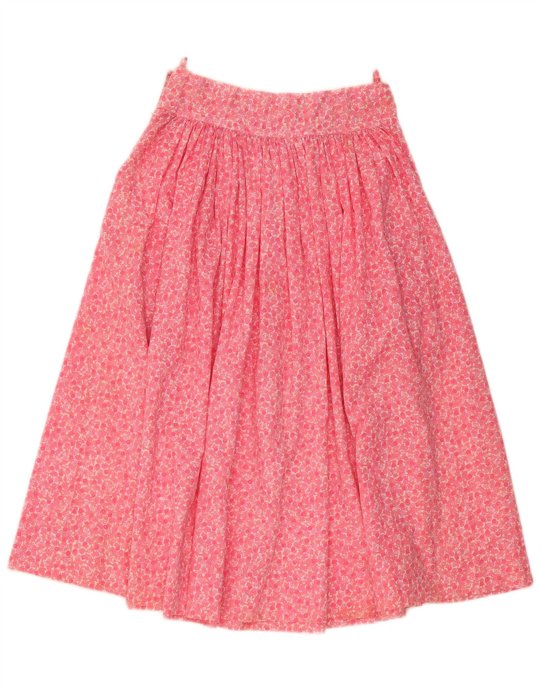 Vintage Γυναικεία Flared Φούστα W28 Medium Pink Floral