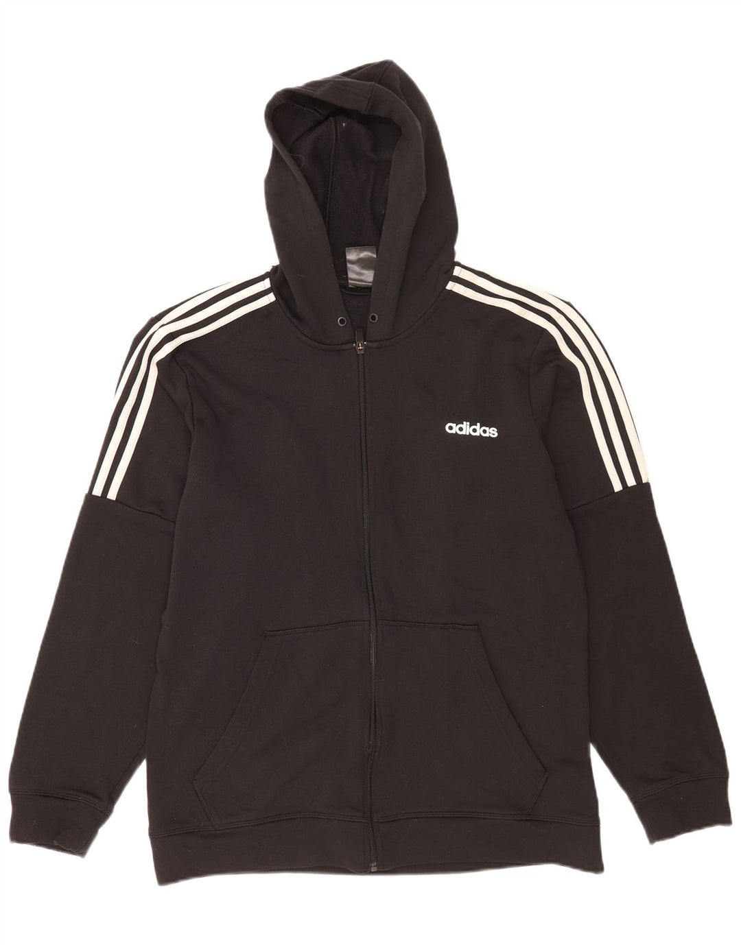 Ανδρικό πουλόβερ Adidas με φερμουάρ XL Μαύρο πολυεστέρα