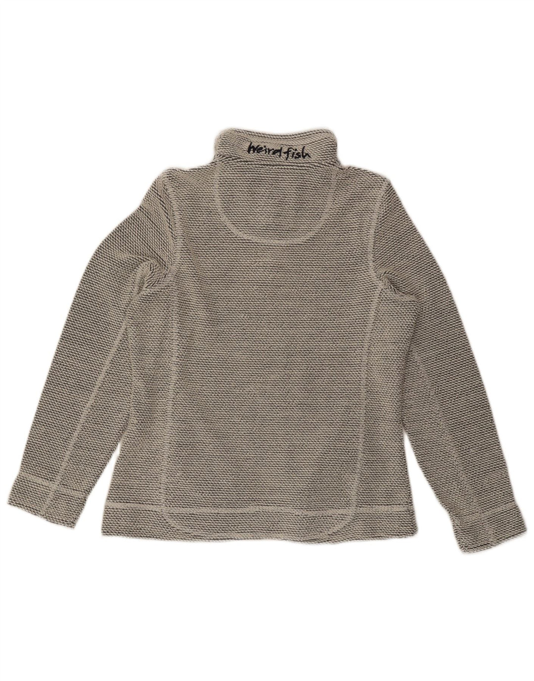 Γυναικείο φούτερ με φερμουάρ WEIRD FISH Jumper UK 12 Medium Grey Acrylic