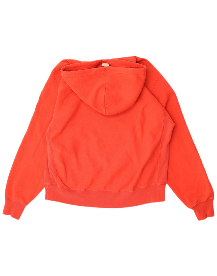 Champion Mens Hoodie Jumper Μεγάλο Πορτοκαλί Βαμβακερό