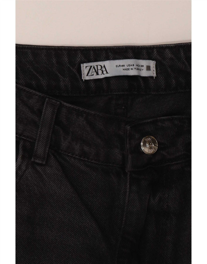 Zara γυναικείο ψηλό ίσιο τζιν EU 40 Medium W30 L29 Γκρι