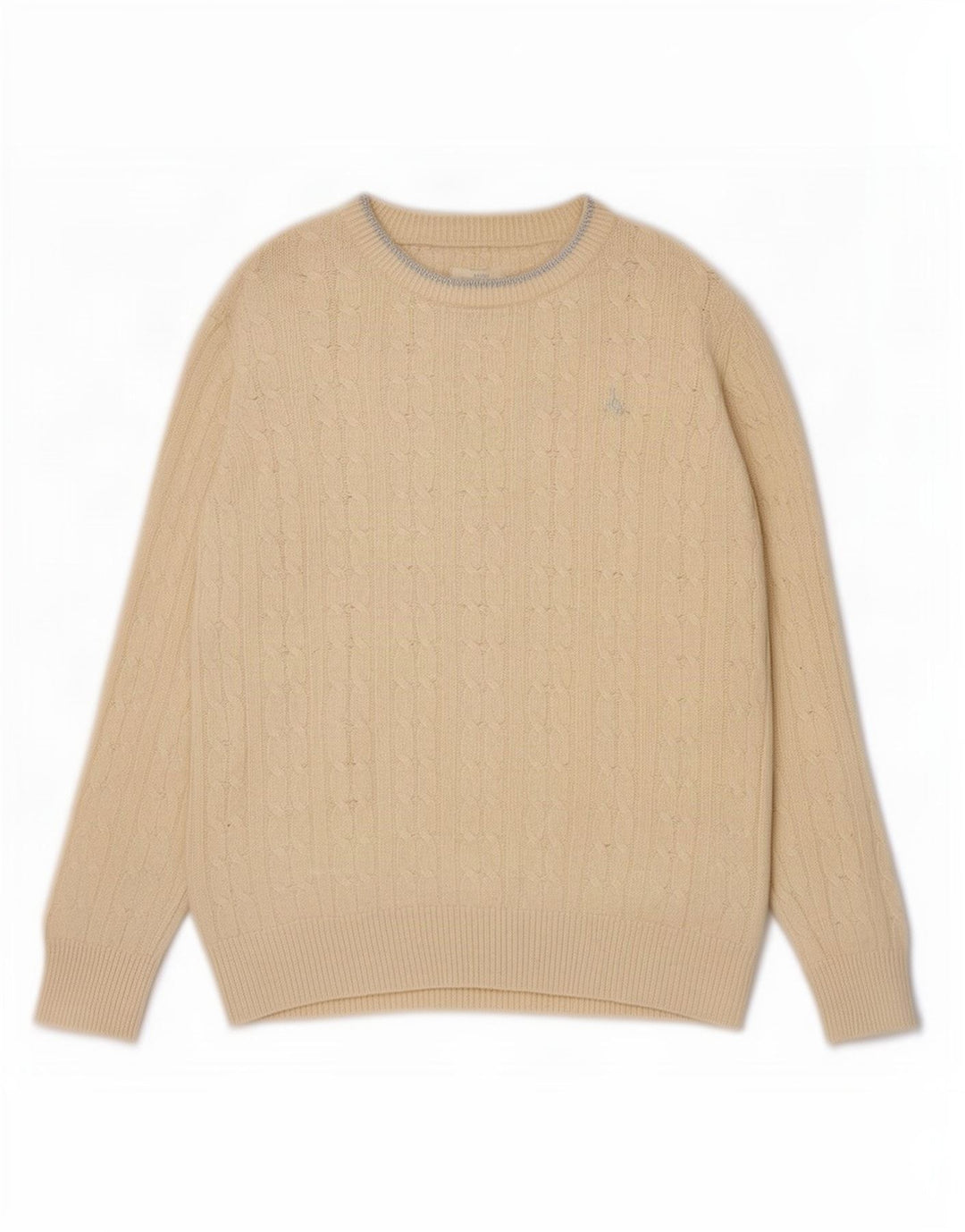Jack Wills Γυναικείο πουλόβερ με λαιμόκαυμα UK 12 Medium Off White