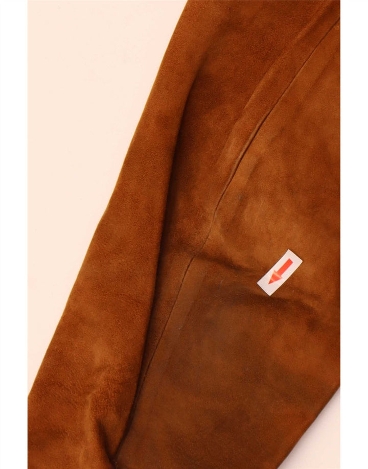 Vintage Ανδρικό Suede Jacket IT 50 Large Brown