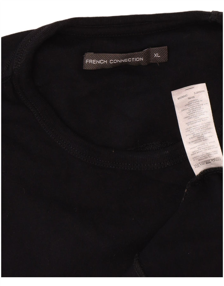 Ανδρικό T-Shirt French Connection Top XL Navy Blue Cotton