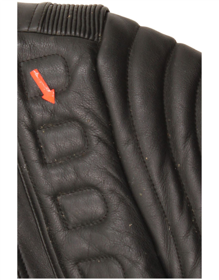 Vintage Ανδρικό Δερμάτινο Μπουφάν Biker UK 36 Small Black Leather