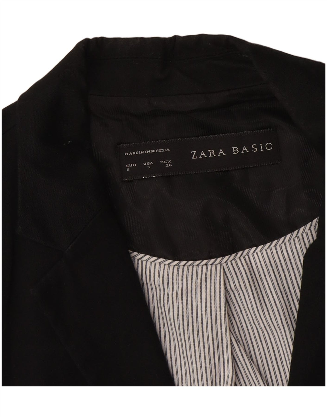 Zara Γυναικείο σακάκι 1 κουμπιού Blazer UK 10 Small Black