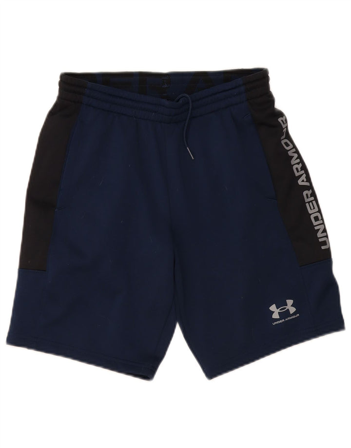 Γραφικό αθλητικό σορτς UNDER Armour για αγόρια 11-12 ετών μεγάλο μπλε χρώμα