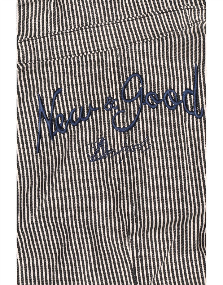 Desigual Γυναικείο ανοιχτό μπουφάν Bolero UK 12 Medium Navy Blue ριγέ
