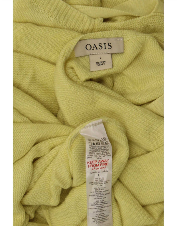 Γυναικεία μπλούζα Oasis Oversized Top UK 16 Large Yellow Acrylic