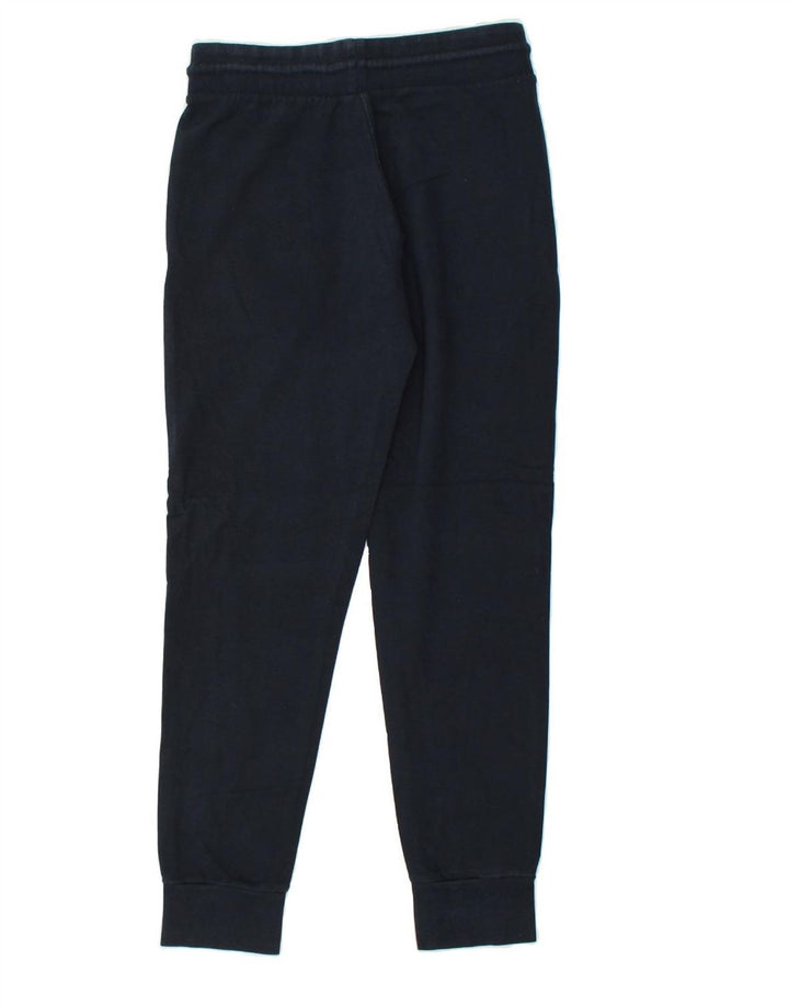 ARENA Womens Tracksuit Trousers Joggers UK 12 Medium Navy Blue Cotton | Vintage Arena | Thrift | Second-Hand Arena | Used Clothing | Messina Hembry 