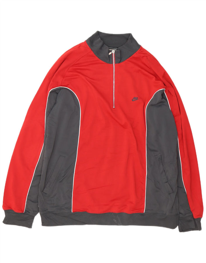 Ανδρικό φούτερ ADIDAS με φερμουάρ Jumper 2XL Κόκκινο πολυεστέρας