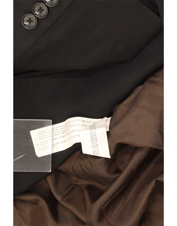 Zara Ανδρικό σακάκι σακάκι με 2 κουμπιά EU 54 XL Μαύρο βαμβακερό