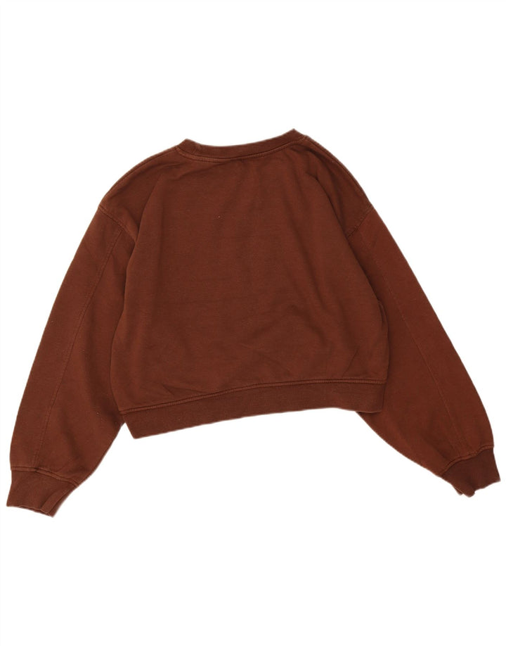 Zara Γυναικεία Φούτερ Jumper UK 16 Large Brown