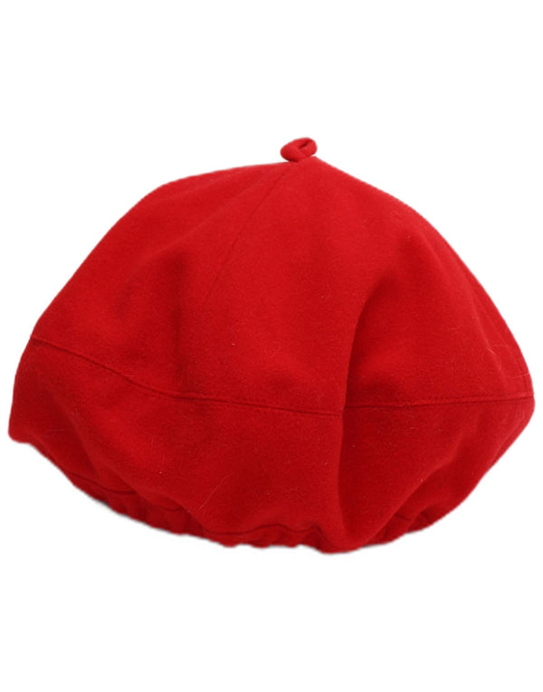 Vintage Girls Fleece Beret Καπέλο 6-7 ετών Κόκκινο Πολυεστέρας