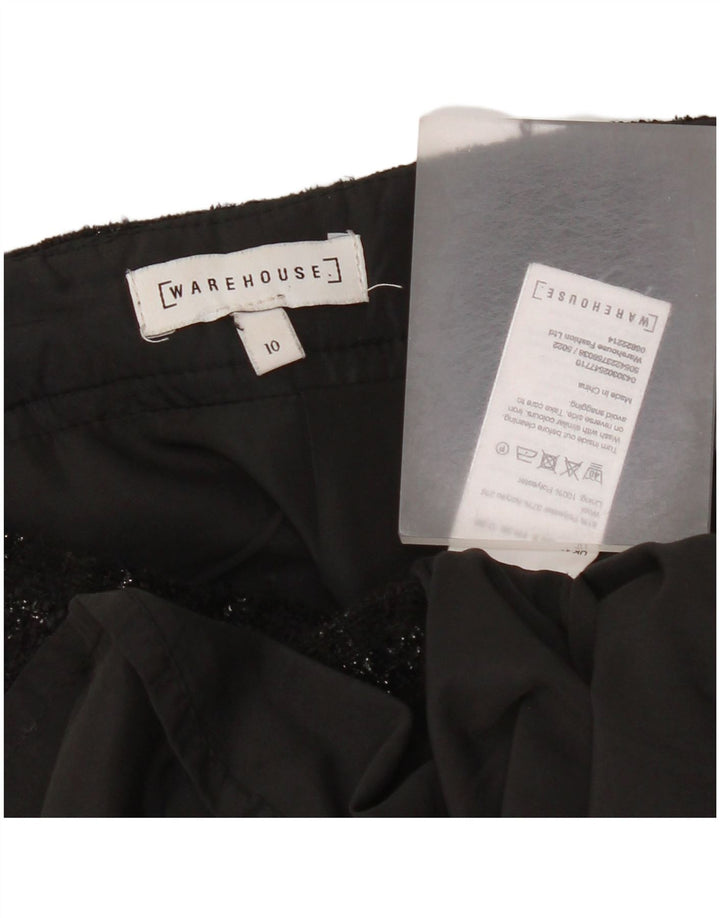 Warehouse Γυναικεία Μίνι Φούστα UK 10 Small W28 Black Check Polyester