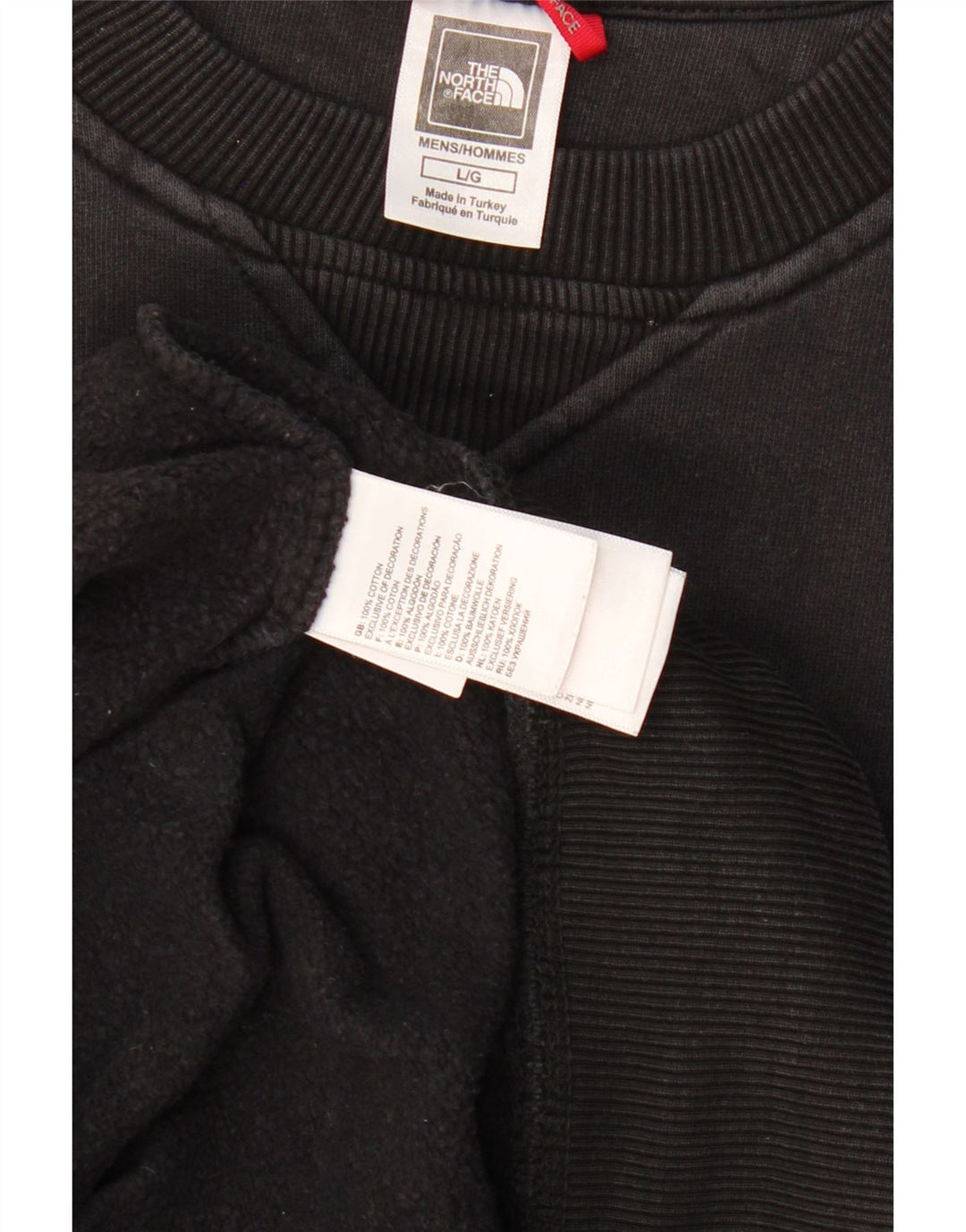 THE NORTH FACE Ανδρικό γραφικό φούτερ Jumper μεγάλο μαύρο βαμβακερό