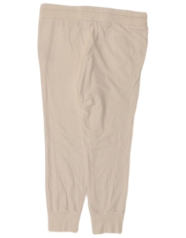 Jack Wills Γυναικεία αθλητική φόρμα γραφικών παντελόνι Joggers UK 14 Large White