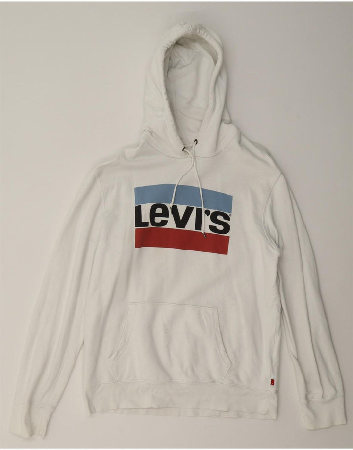 Ανδρικό Levi's Graphic Hoodie Jumper μεγάλο λευκό βαμβακερό