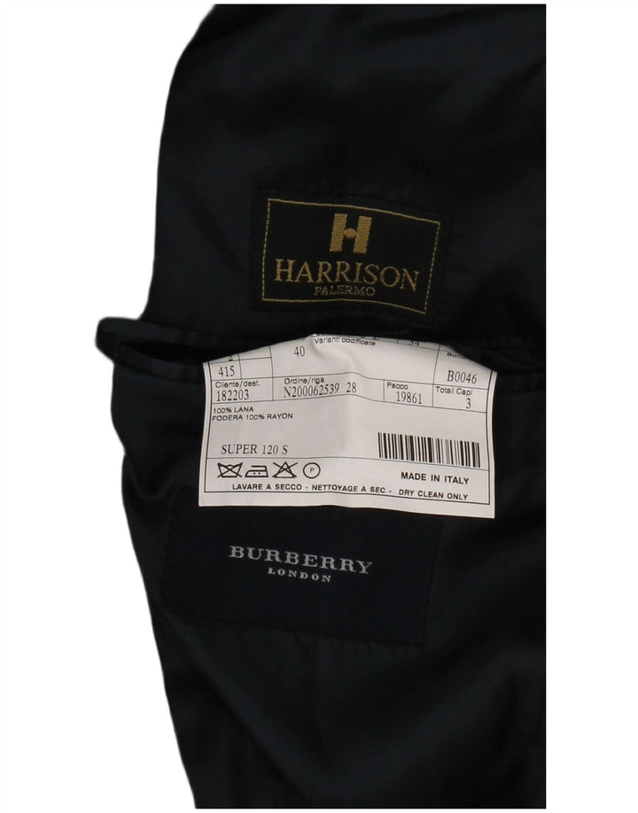 Burberry Ανδρικό τζάκετ Blazer 3 κουμπιών IT 54 Large Navy Blue Wool