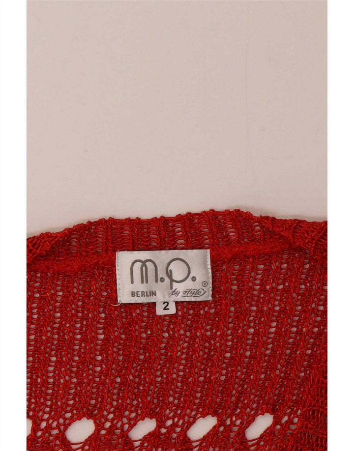 Vintage Γυναικείο Oversized Crop Top UK 2 2XS Red