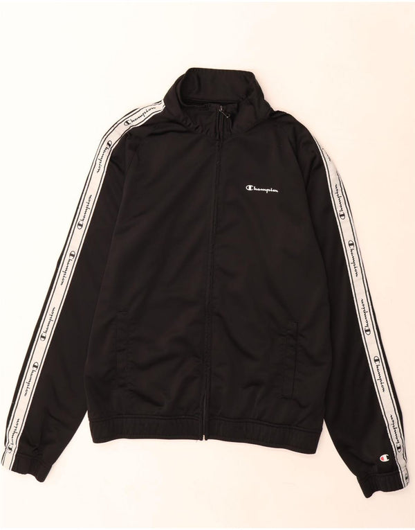 Ανδρική φόρμα Champion Graphic Top Jacket Large Black Colourblock