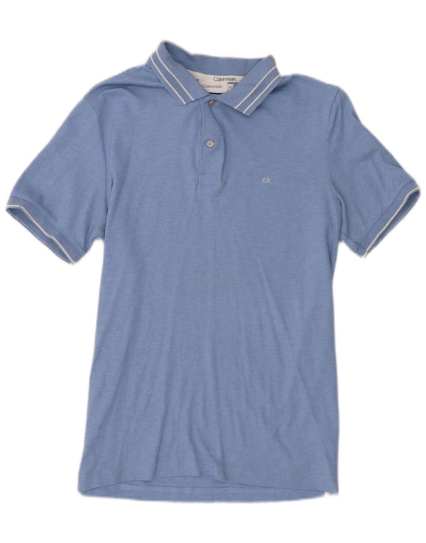 Calvin Klein Ανδρικό πουκάμισο Polo Slim Fit XS Μπλε βαμβακερό ριγέ