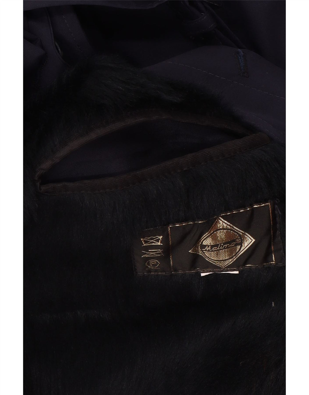 VINTAGE Ανδρικό παλτό Sherpa UK 40 Large Navy Blue