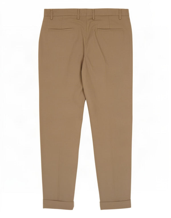 Zara Ανδρικό ίσιο παντελόνι Chino EU 44 Large W34 L28 Beige Viscose