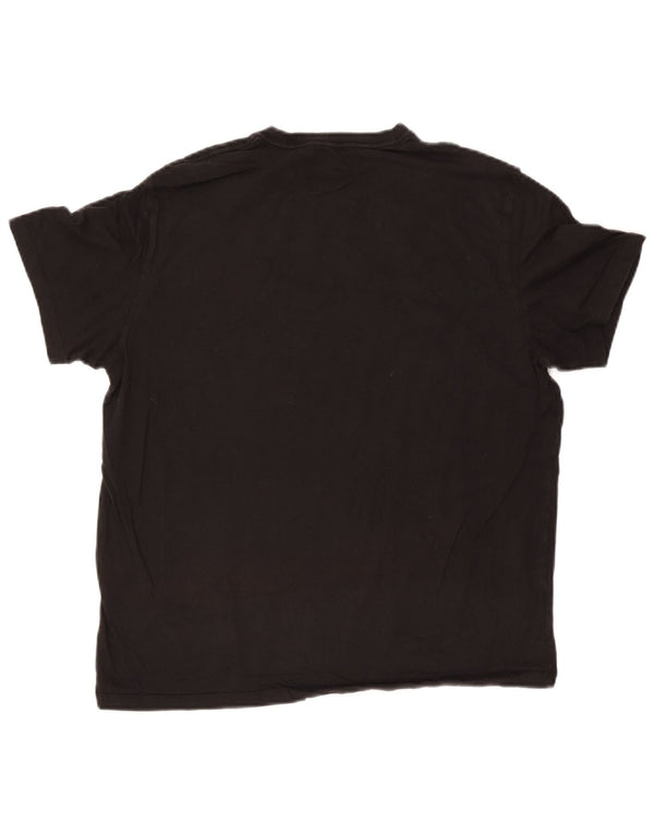 Calvin Klein Jeans Ανδρικό γραφικό T-Shirt Top Large Μαύρο