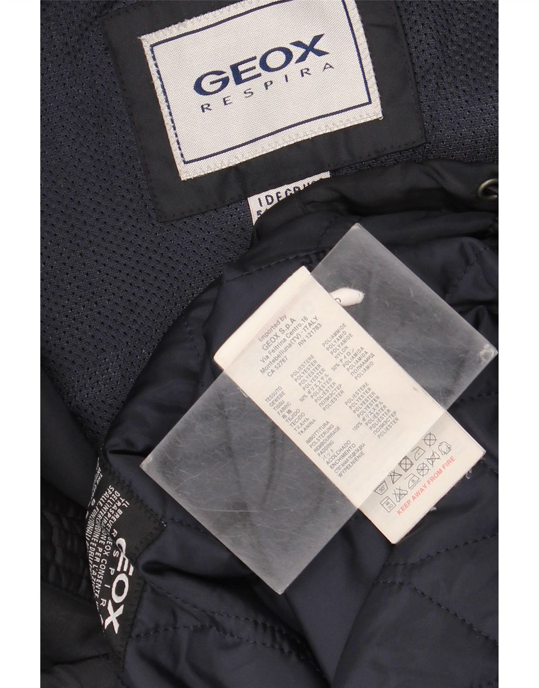 Geox Ανδρικό μπουφάν Respira με επένδυση UK 44 2XL Navy Blue Polyester
