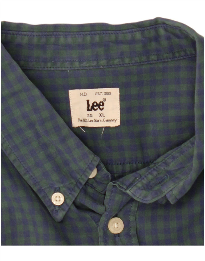 Ανδρικό Lee Checked Classic Fit Shirt XL Green Gingham