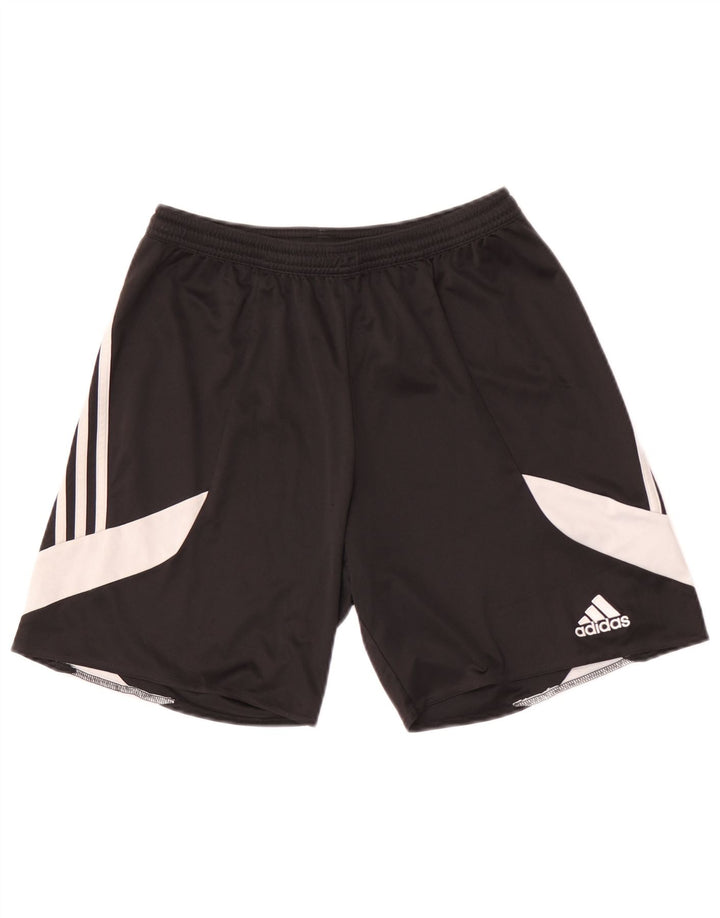 Ανδρικό αθλητικό σορτς Adidas, μεσαίο μαύρο χρώμα, πολυεστέρας