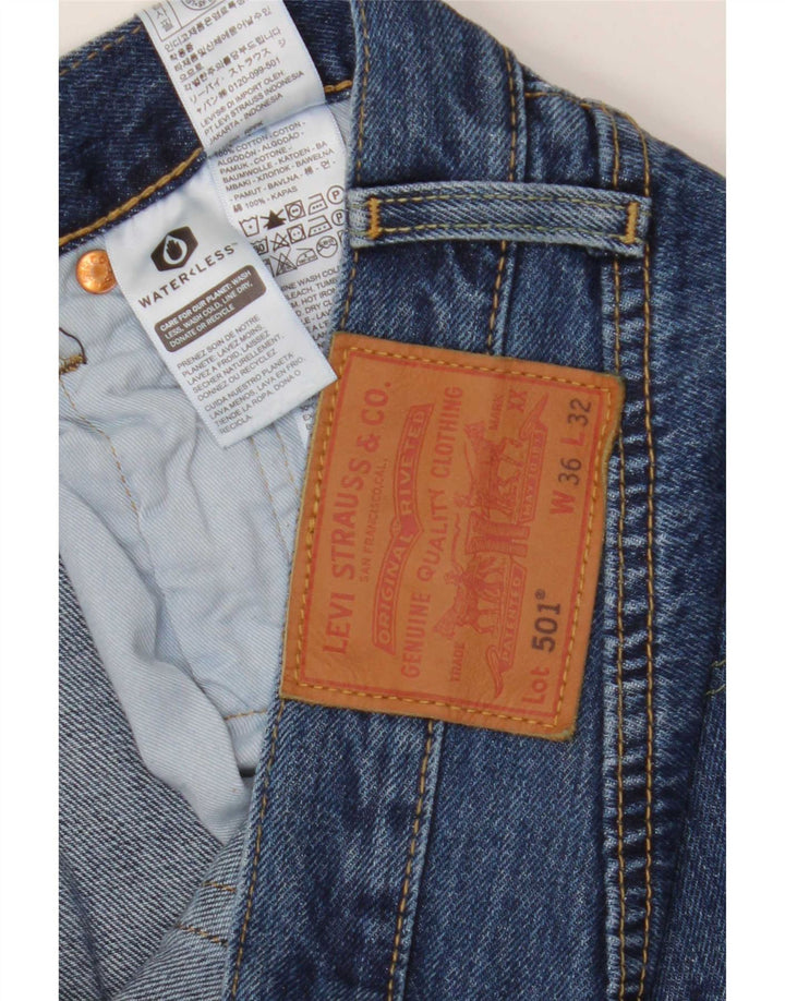 Ανδρικό τζιν σορτς Levi's 501 W36 μεγάλο μπλε βαμβακερό