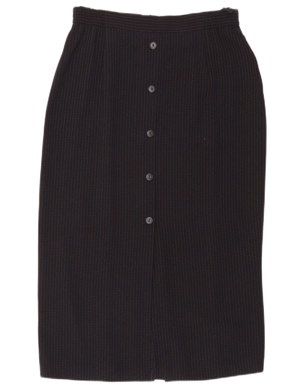 SAMOON Γυναικεία Ψηλόμεση Pencil Φούστα UK 18 XL W34 Navy Blue Pinstripe