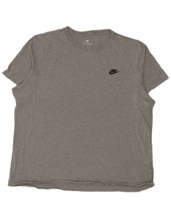 Ανδρικό μπλουζάκι NIKE τοπ 2XL, βαμβακερό σε γκρι φλύκταινες