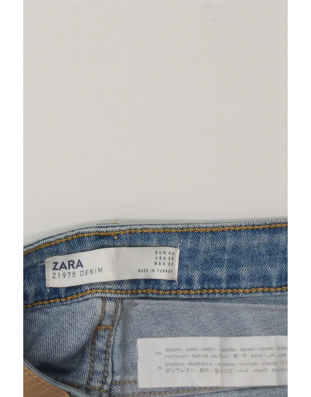 Zara Γυναικείο Slim Jeans EU 40 Medium W30 L29 Blue Cotton