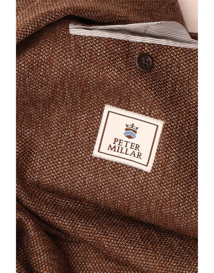 PETER MILLAR Ανδρικό σακάκι σακάκι με 2 κουμπιά UK 40 Large Brown