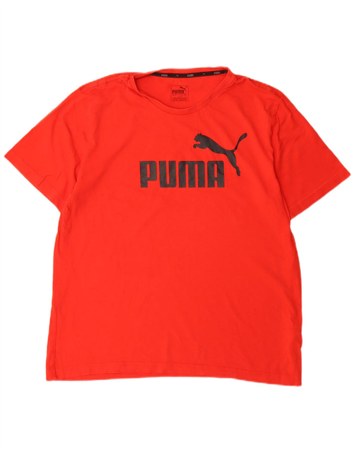 Ανδρικό γραφικό T-Shirt Puma Top μεγάλο κόκκινο βαμβακερό