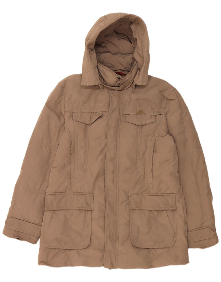 Kappa Ανδρικό μπουφάν με κουκούλα UK 42 XL Beige Polyester