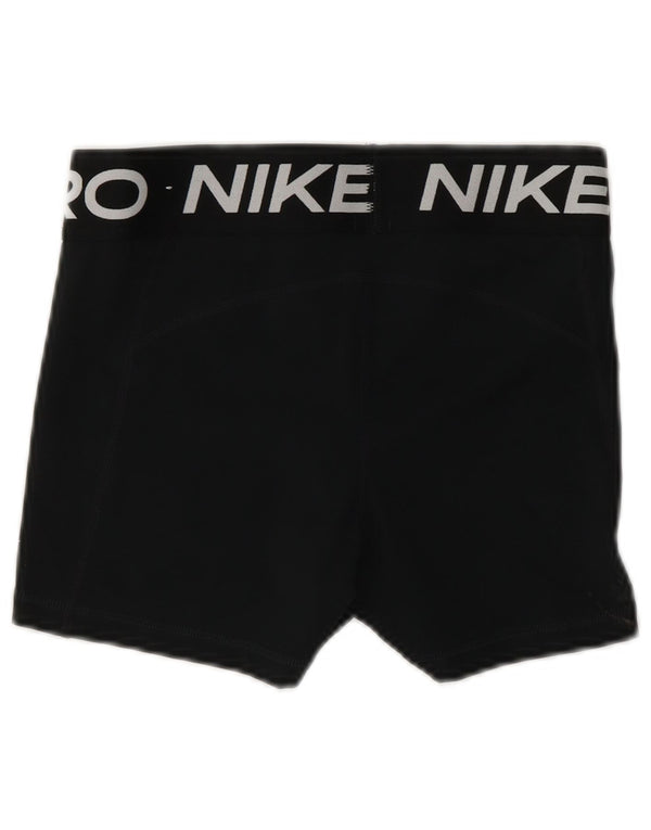 Γυναικείο γραφικό αθλητικό σορτς NIKE Dri Fit UK 10 μικρό μαύρο πολυεστέρα