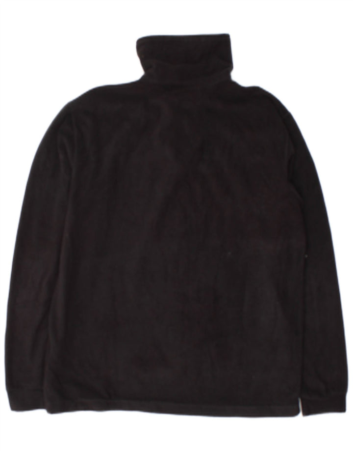 Champion Ανδρικό φερμουάρ Fleece Jumper Μικρός Μαύρος Πολυεστέρας