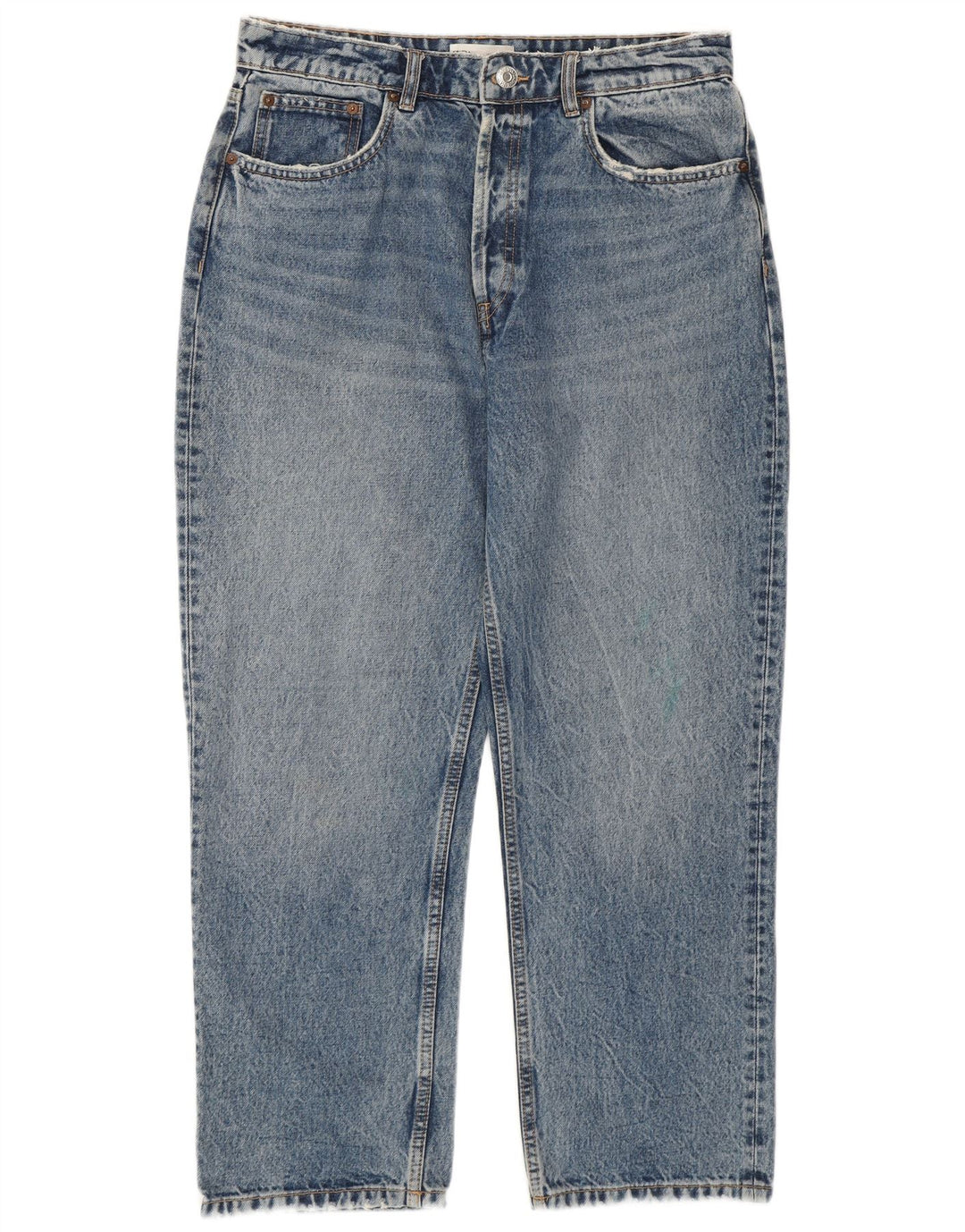 Zara Γυναικείο Ψηλόμεσο Τζιν EU 44 XL W34 L26 Μπλε βαμβακερό