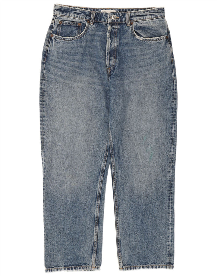 Zara Γυναικείο Ψηλόμεσο Τζιν EU 44 XL W34 L26 Μπλε βαμβακερό