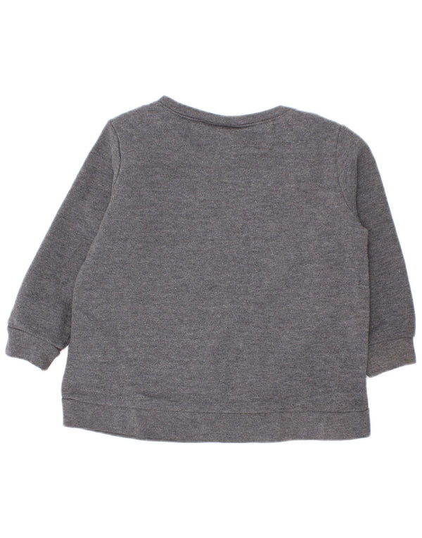Nike Baby Girls Graphic Φούτερ 12-18 μηνών γκρι βαμβακερό
