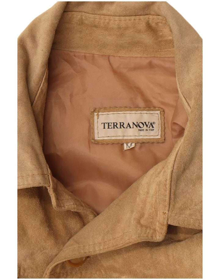 Terranova Ανδρικό Suede Jacket UK 38 Medium Beige