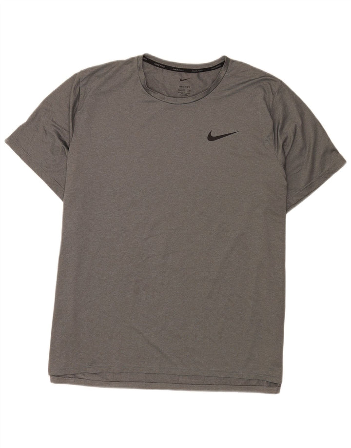 Ανδρικό T-Shirt Nike Dri Fit Top XL με γκρι φλύκταινες πολυεστέρα
