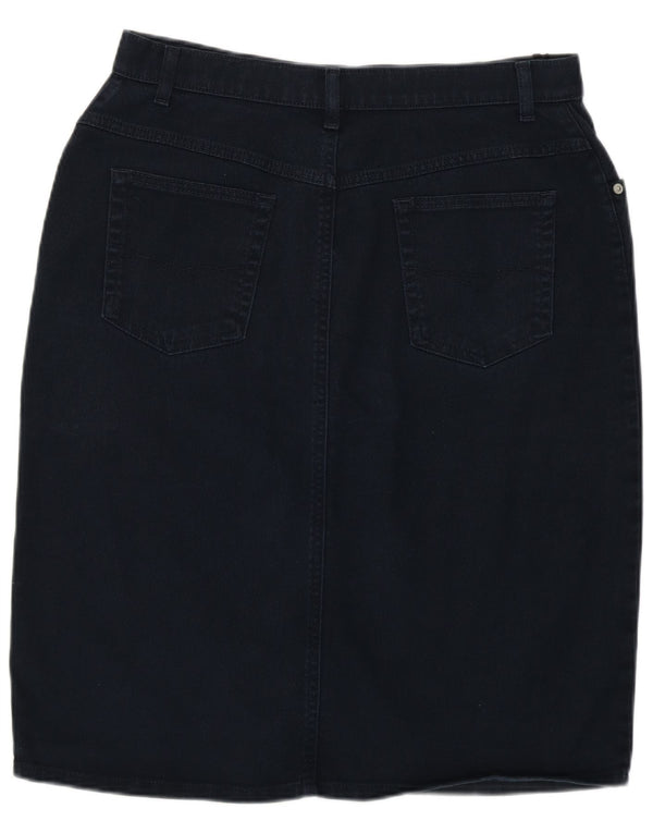 Marks & Spencer Γυναικεία τζιν φούστα UK 16 μεγάλη W32 Navy Blue βαμβακερή