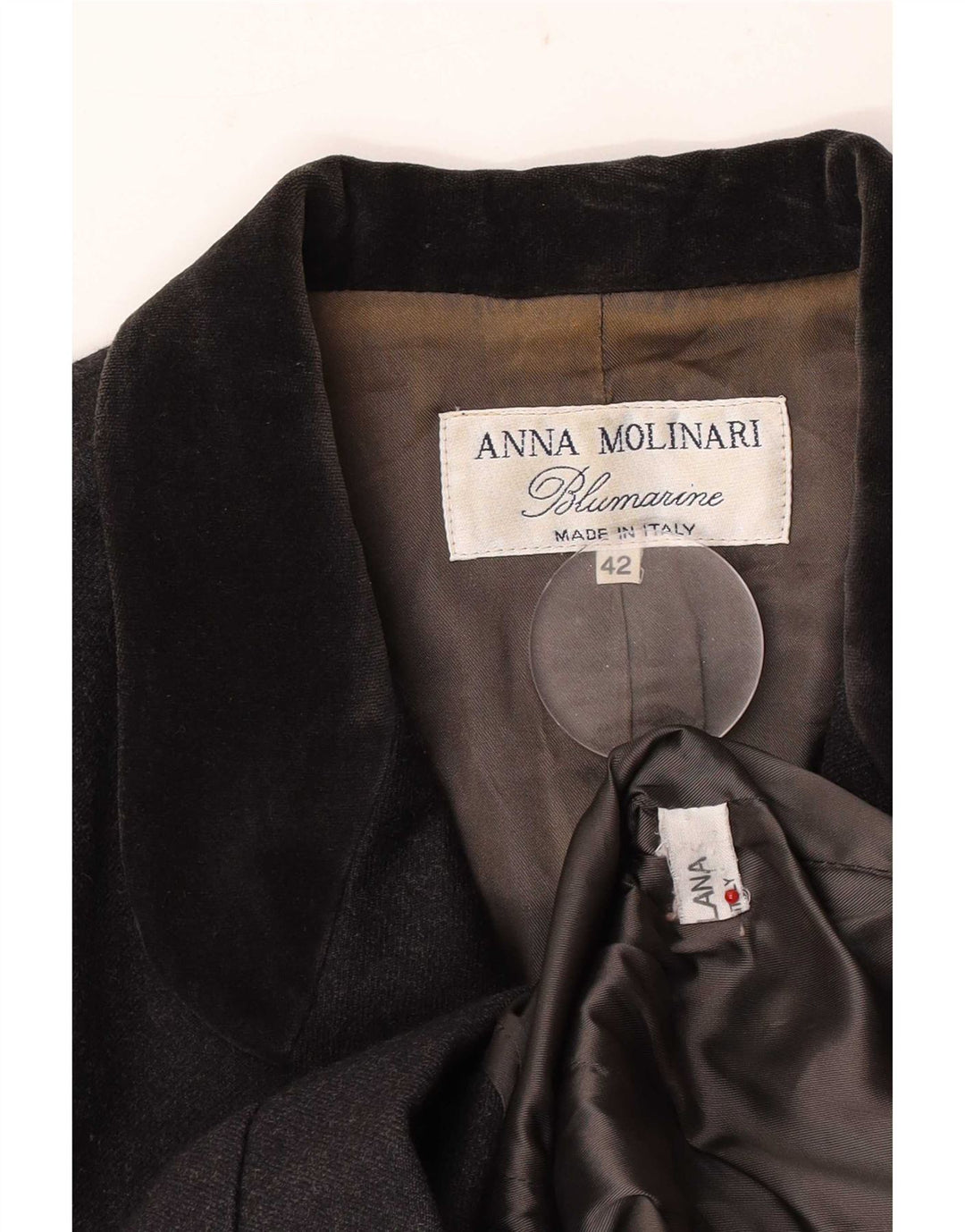Anna Molinari Γυναικείο σακάκι με 4 κουμπιά σακάκι IT 42 μεσαίου γκρι χρώματος