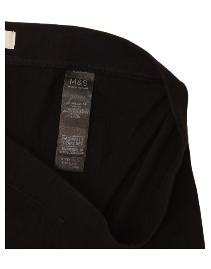 Marks & Spencer Γυναικείο Κολάν UK 14 Μεσαίο μαύρο βαμβακερό