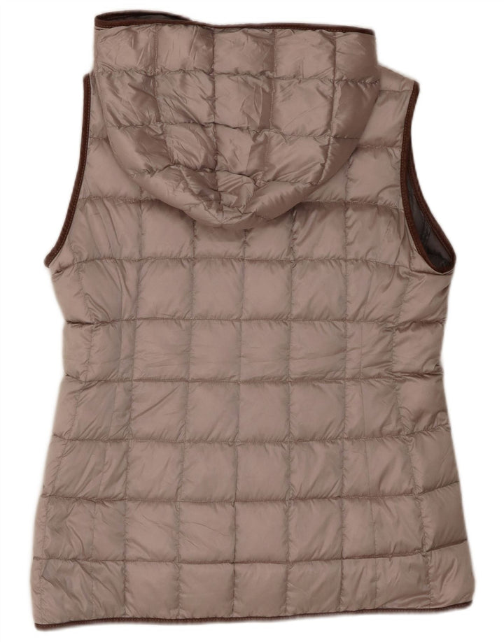 Fay γυναικείο padded Gilet UK 16 Large Beige Polyester